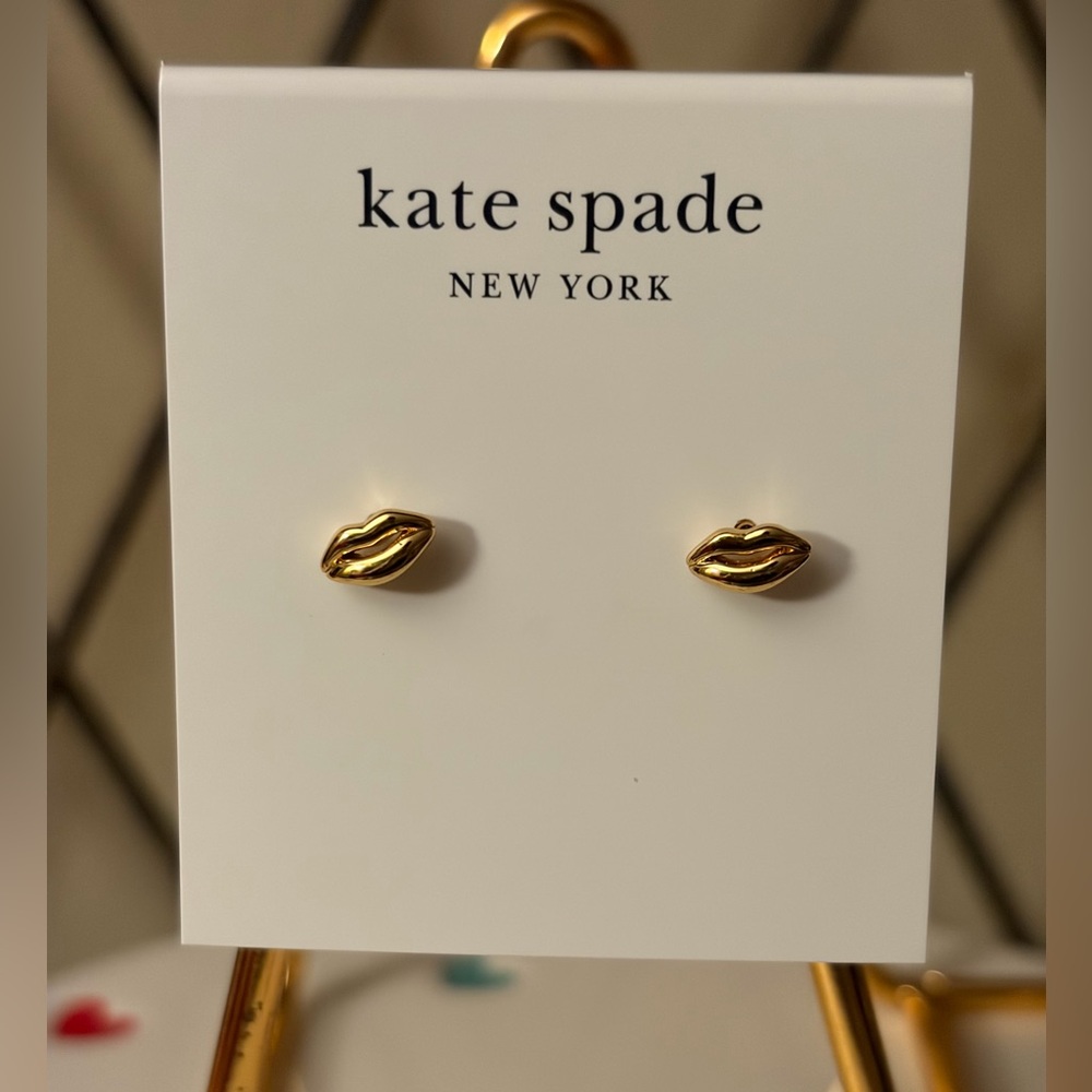 Kate Spade Mini Lip Earrings Nwt
